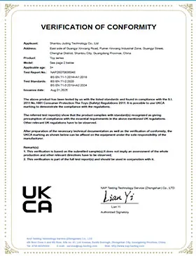 DelugeStorm UKCA Certification - UK Market Compliance