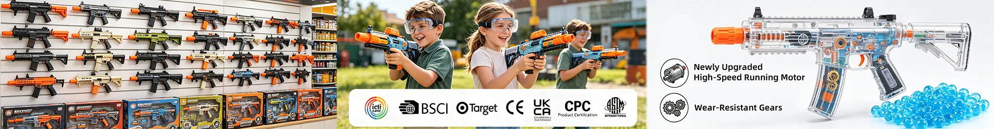 High-Speed Electric Gel Ball Blaster: Safe, Durable & Long Range