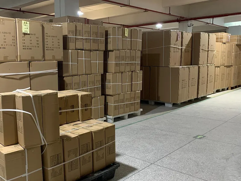 Gel blaster toy gun warehouse and stock storage area