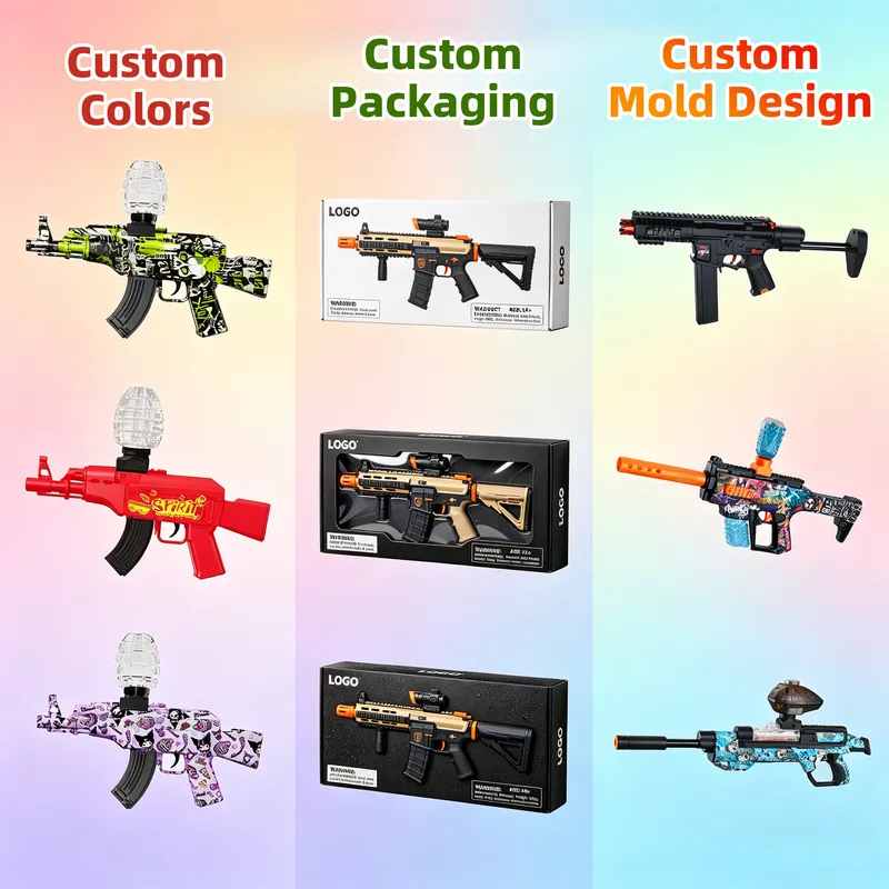 OEM ODM customization service for gel blaster, orbeez gun & splatter gun wholesale bulk supplier