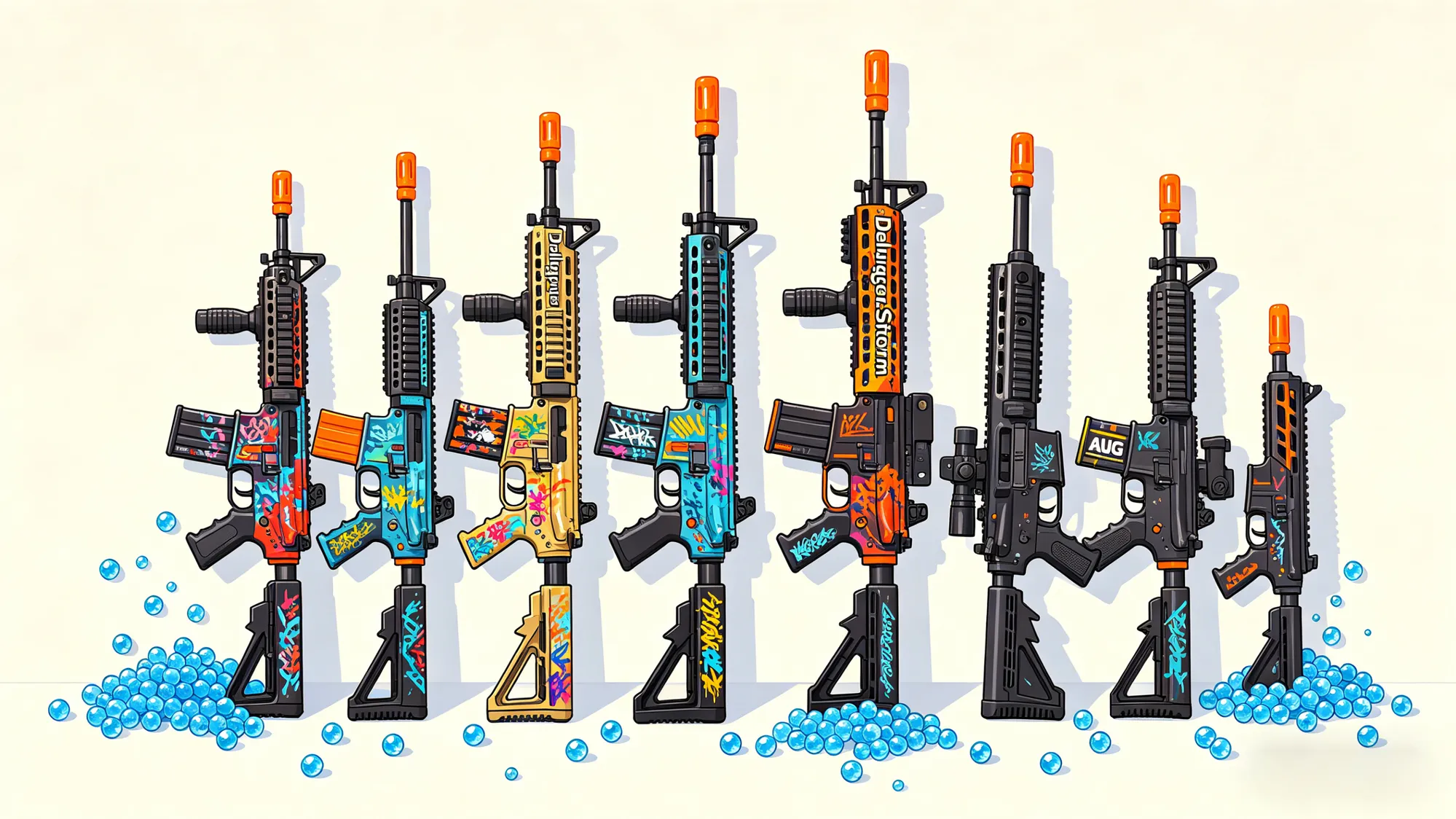 DelugeStorm Gel Blaster Lineup: Rifles, Pistols, and Tactical Models