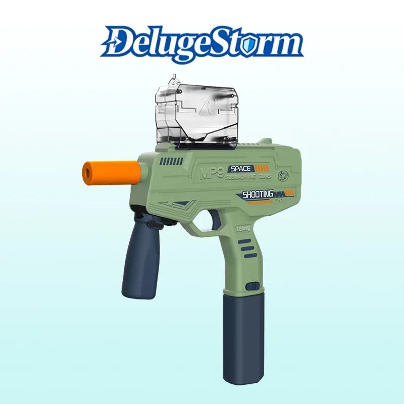 MP9 hydrogel blaster, Orbeez compatible backyard shooting toy