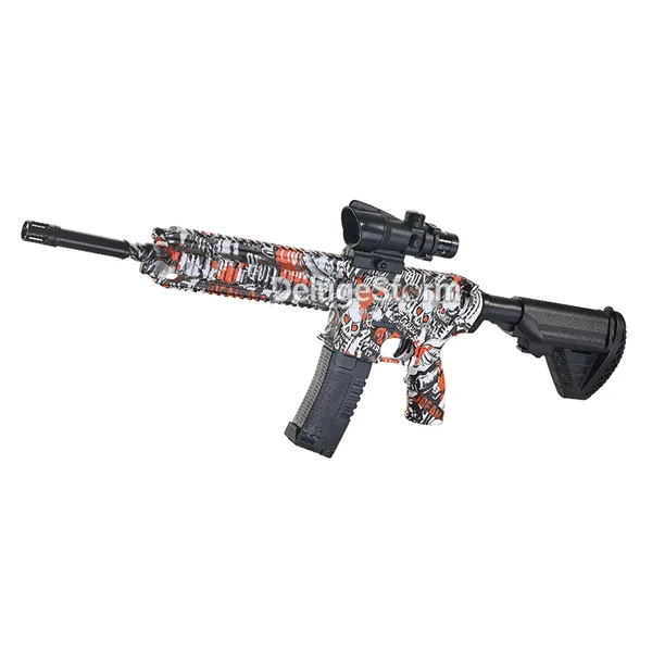 Red Large M416 Full-Auto Gel Ball Gun