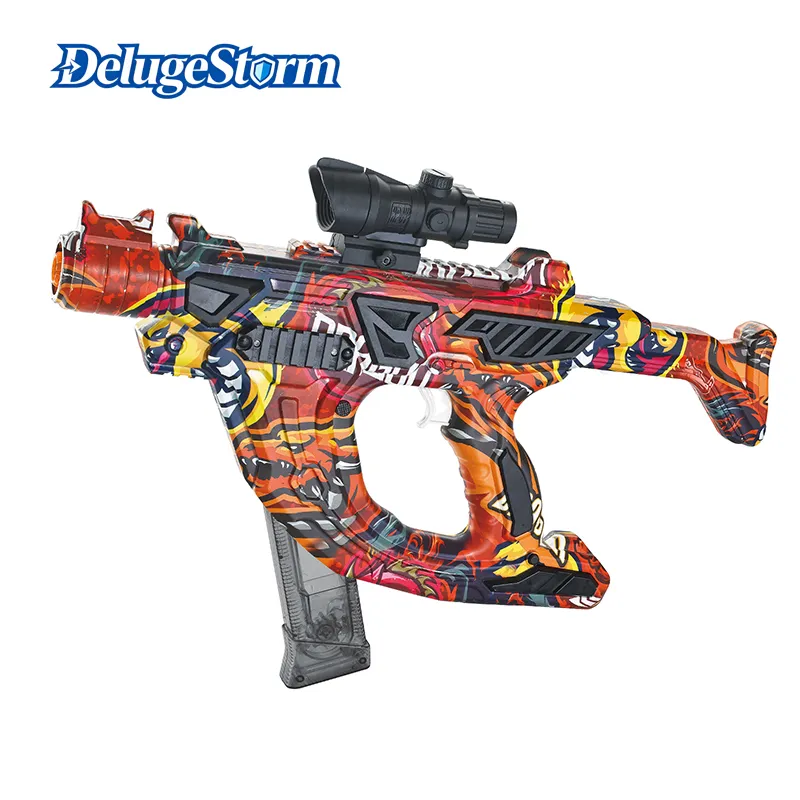 Red Space Style Gel Blaster & Water Bullet Shooter