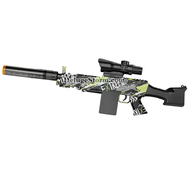 M249 Bouncing drum High-speed Manual Electric Dual Mode Gel Blaster Toys Gun