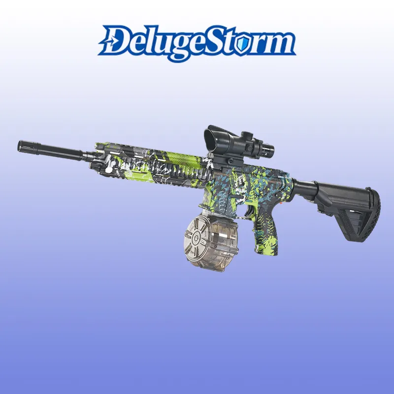 Drum fed M416 splatter toy large capacity magazine design for long time shooting game