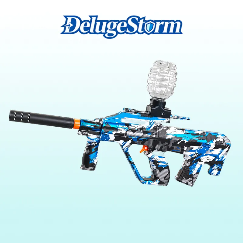 Fast firing rate automatic AUG gel ball shooter with powerful continuous shooting